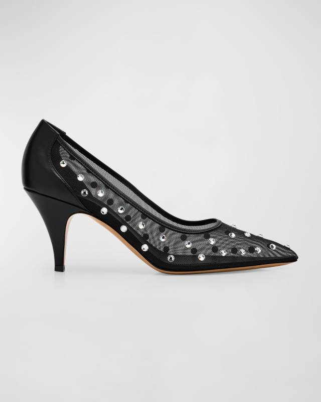 River Crystal Mesh Pumps